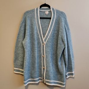A New Day Light Blue Button Down Cardigan
